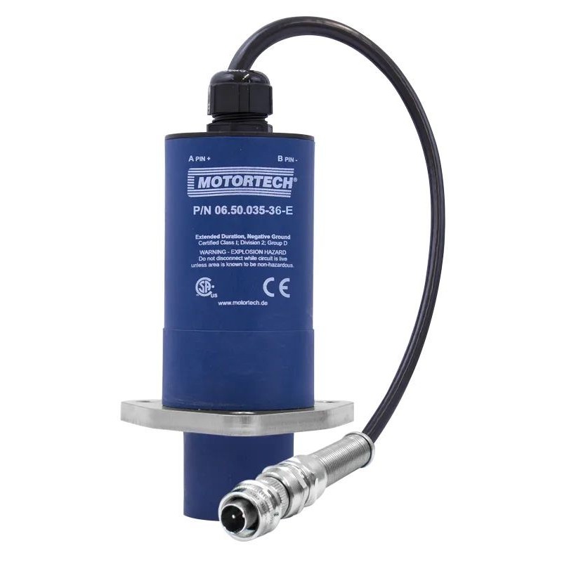 06.50.034-36-D Flange ignition coil with integrated primary lead, length 36 in